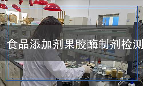食品添加劑果膠酶制劑檢測,食品添加劑果膠酶制劑檢測報告