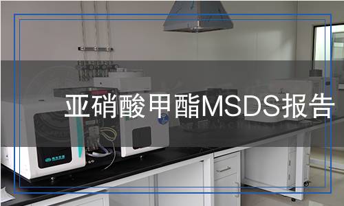 亞硝酸甲酯MSDS報告 亞硝酸甲酯MSDS報告