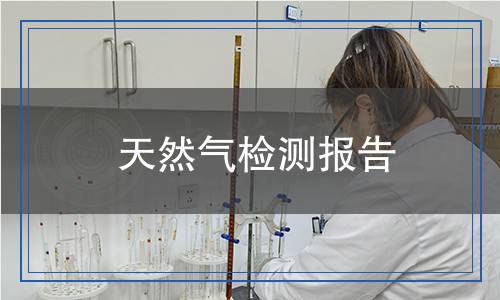 天然氣檢測(cè)報(bào)告 