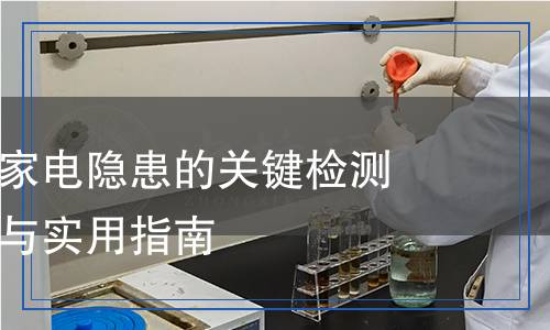 消費(fèi)者避免家電隱患的關(guān)鍵檢測(cè)：科學(xué)解析與實(shí)用指南