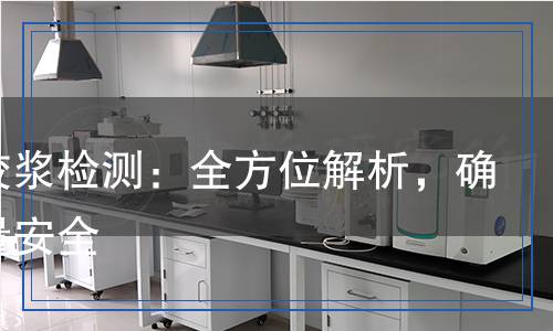 抹面膠漿檢測：全方位解析，確保質(zhì)量安全