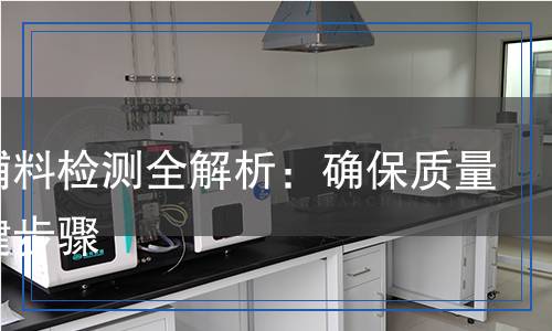 電子輔料檢測(cè)全解析：確保質(zhì)量的關(guān)鍵步驟