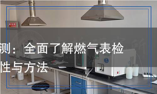 燃氣表檢測：全面了解燃氣表檢測的重要性與方法