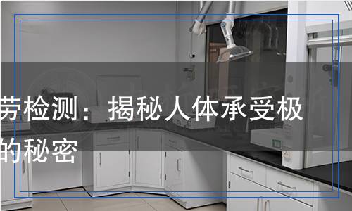 極限疲勞檢測：揭秘人體承受極限疲勞的秘密