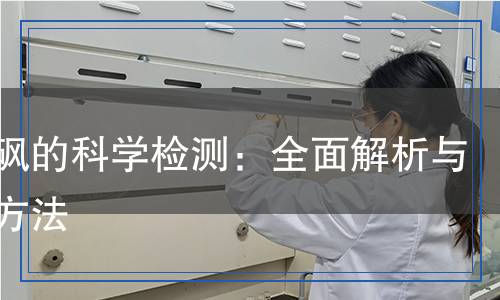 聚芳砜的科學(xué)檢測(cè)：全面解析與檢測(cè)方法