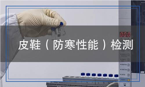 皮鞋(防寒性能)檢測 皮鞋(防寒性能)檢測