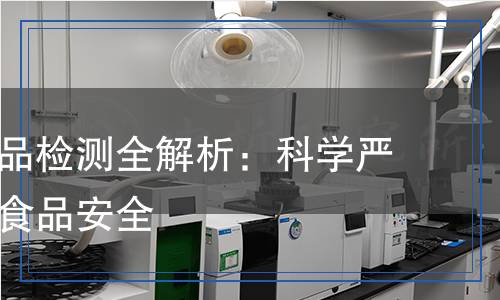 淀粉類食品檢測全解析：科學嚴謹，確保食品安全
