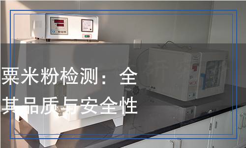 綠色食品粟米及粟米粉檢測：全面解析如何確保其品質(zhì)與安全性