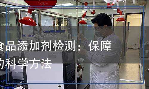 全面解析食品添加劑檢測：保障食品安全的科學(xué)方法