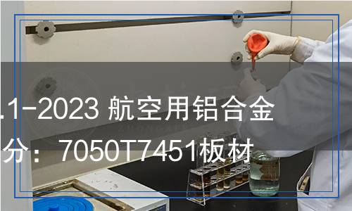 YS/T 1629.1-2023 航空用鋁合金板材 第1部分：7050T7451板材