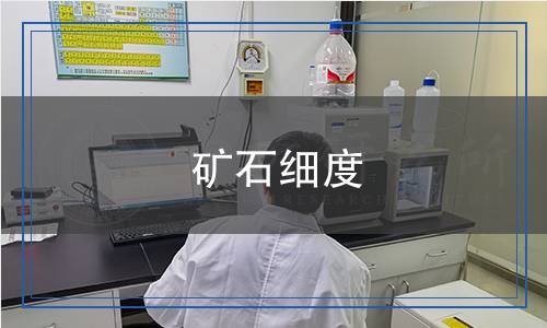 礦石細(xì)度檢測(cè)