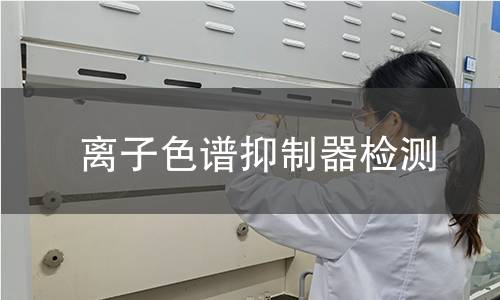 離子色譜抑制器檢測