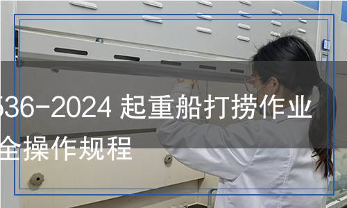 JT/T 1536-2024 起重船打撈作業(yè)起重安全操作規(guī)程 JT/T 1536-2024 起重船打撈作業(yè)起重安全操作規(guī)程