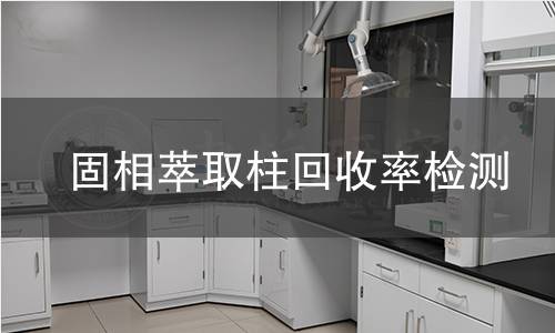 固相萃取柱回收率檢測(cè)