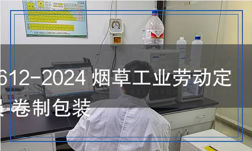 YC/T 612-2024 煙草工業(yè)勞動定額定員 卷制包裝
