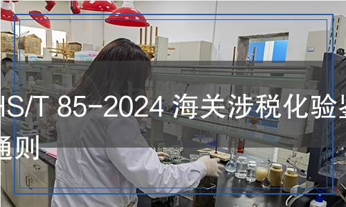 HS/T 85-2024 海關(guān)涉稅化驗(yàn)鑒定通則 HS/T 85-2024 海關(guān)涉稅化驗(yàn)鑒定通則