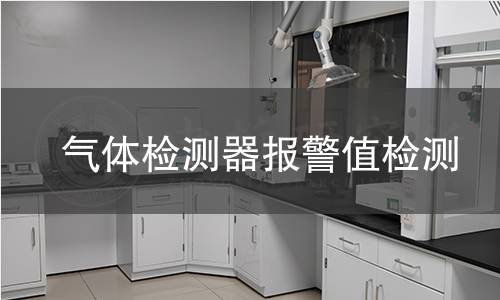 氣體檢測器報(bào)警值檢測