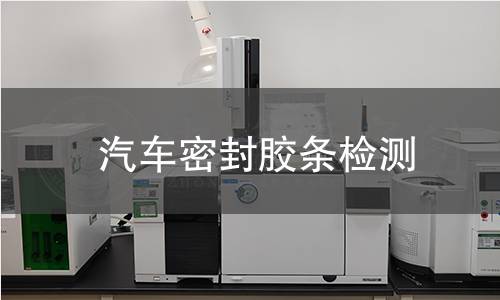 汽車密封膠條檢測
