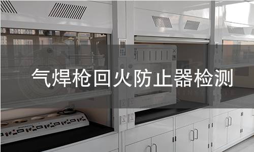 氣焊槍回火防止器檢測