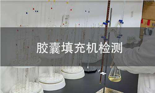 膠囊填充機(jī)檢測(cè)