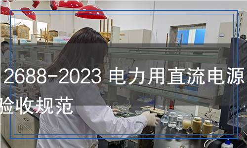 DL/T 2688-2023 電力用直流電源系統(tǒng)驗收規(guī)范