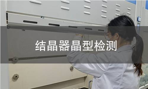 結(jié)晶器晶型檢測(cè)