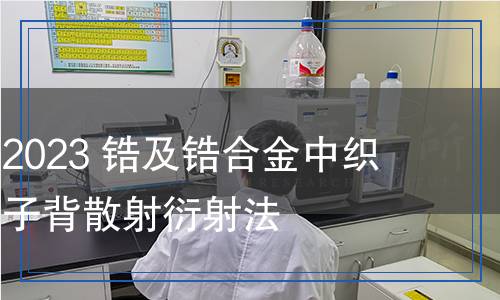 YS/T 1652-2023 鋯及鋯合金中織構(gòu)的測(cè)定 電子背散射衍射法