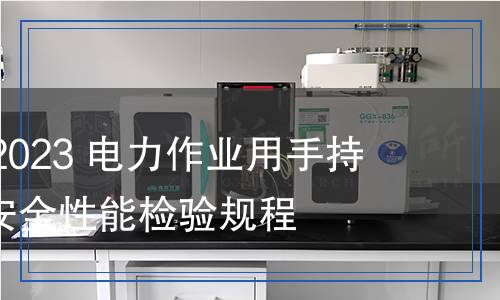 DL/T 1191-2023 電力作業(yè)用手持式電動工具安全性能檢驗規(guī)程