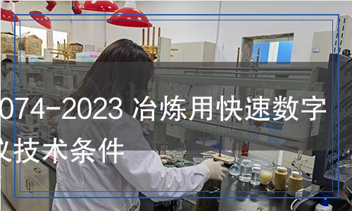 YB/T 074-2023 冶煉用快速數(shù)字測溫儀技術條件