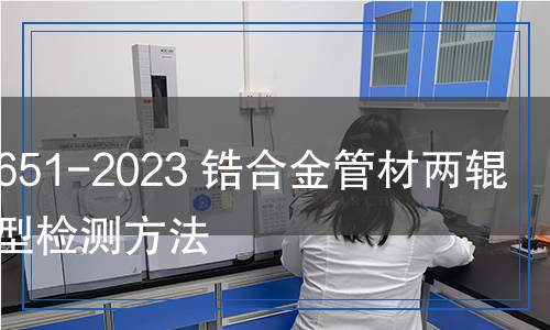 YS/T 1651-2023 鋯合金管材兩輥冷軋孔型檢測方法