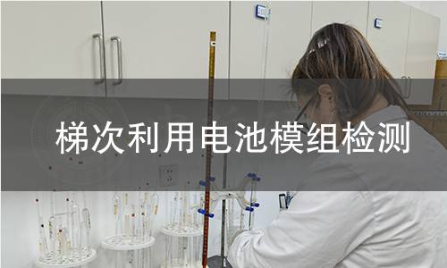 梯次利用電池模組檢測